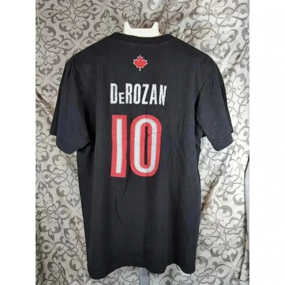 Adidas NBA Toronto Raptors Tee Shirt Men’s Size Large #10 Derozan - Picture 2 of 5